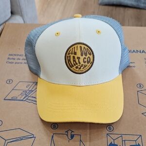 Yellow and Gray Men's Trucker Hat